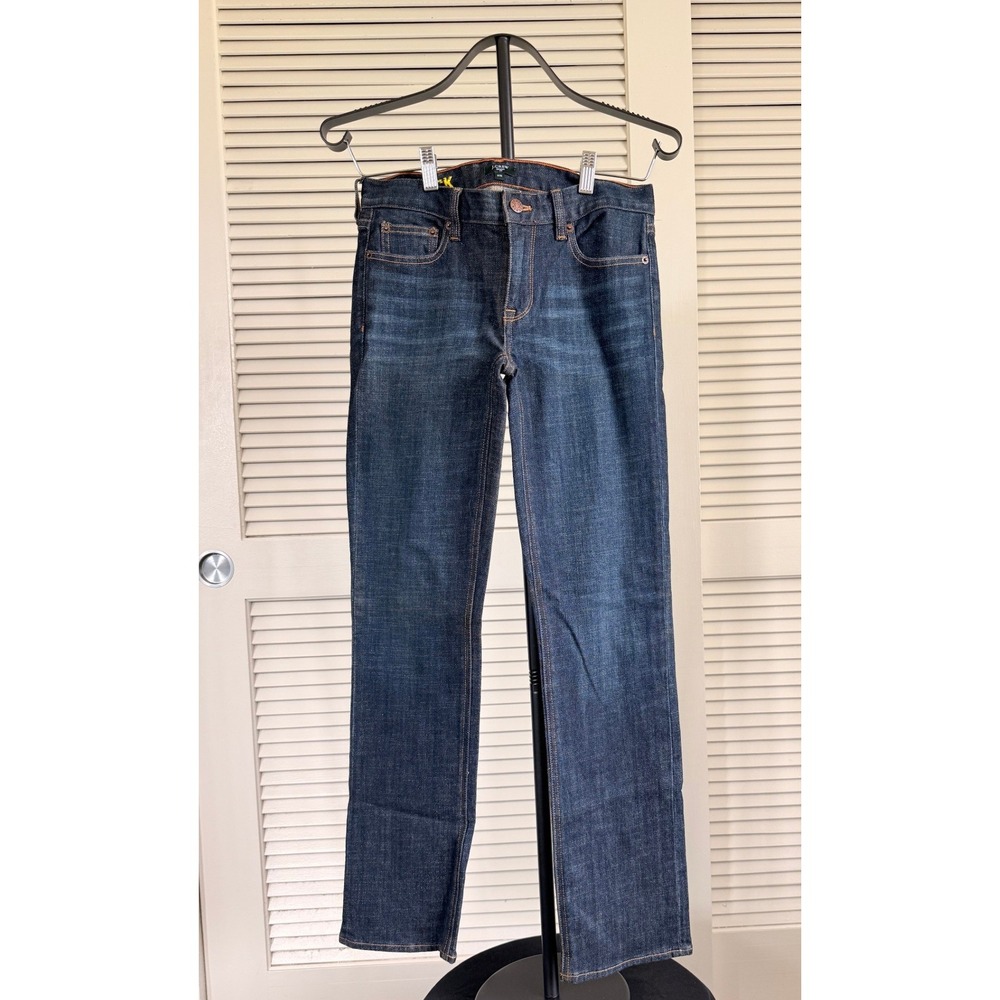 J.Crew Matchstick Skinny Leg Jeans Dark Wash Indigo Stretch 27S NWOT